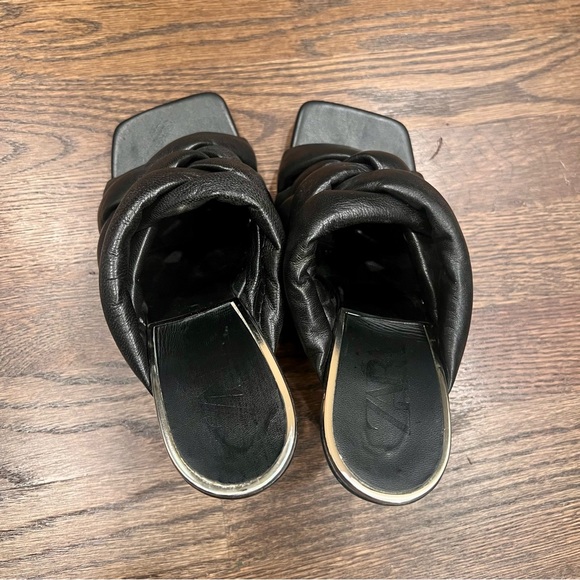 Zara Padded Braided Leather Mules Wm - Picture 3 of 6